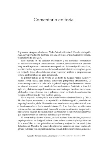 Comentario editorial