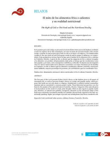 El mito de los alimentos fríos o calientes y su realidad nutricional 