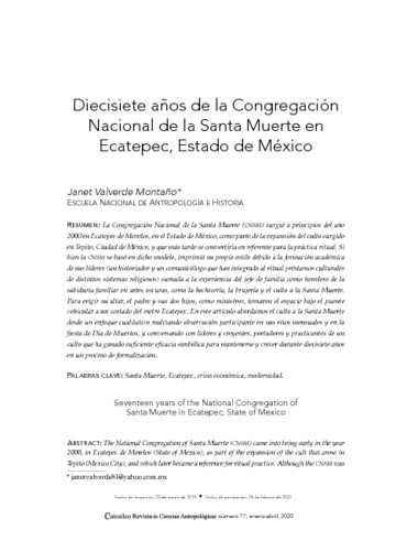 Diecisiete años de la Congregación Nacional de la Santa Muerte en Ecatepec, Estado de México