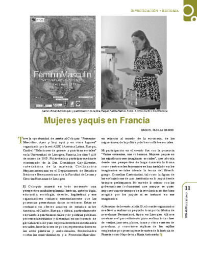 Mujeres yaquis en Francia