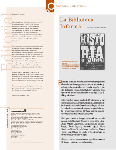 La Biblioteca informa