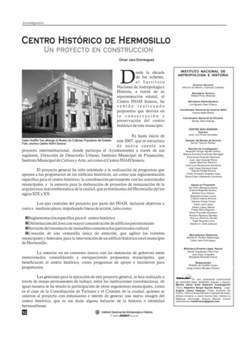 Centro Histórico de Hermosillo. Un proyecto en construcción