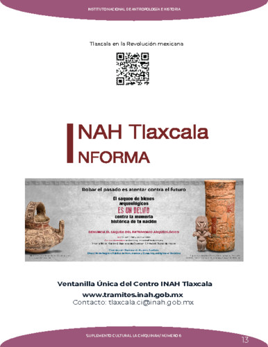 INAH Tlaxcala informa