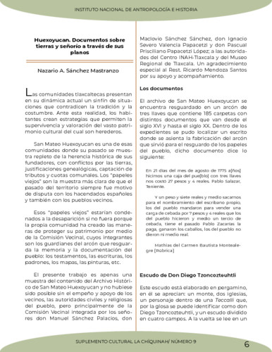 Huexoyucan. Documentos sobre tierras y señorío a través de sus planos