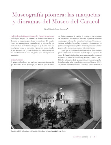 Museografía pionera: las maquetas y dioramas del Museo del Caracol
