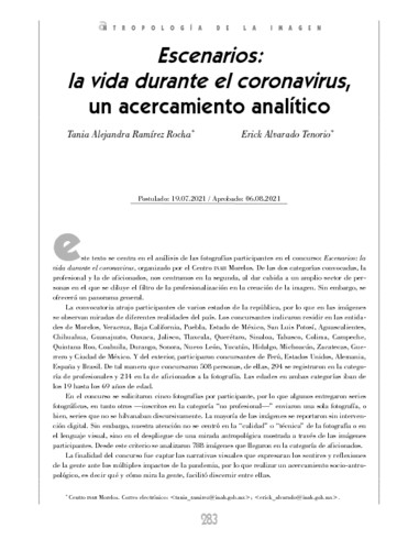 Escenarios: la vida durante el coronavirus, un acercamiento analítico