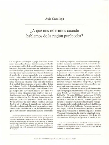 ¿A qué nos referimos cuando hablamos de la región purépecha?