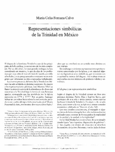 Representaciones simbólicas de la Trinidad en México