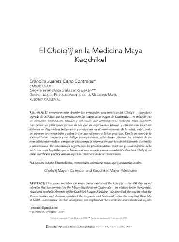 El Cholq’ij en la Medicina Maya Kaqchikel