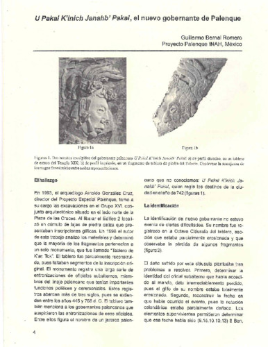 U Pakal K'inich Janahb' Pakal, el nuevo gobernante de Palenque