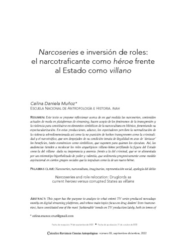 Narcoseries e inversión de roles: el narcotraficante como héroe frente al Estado como villano