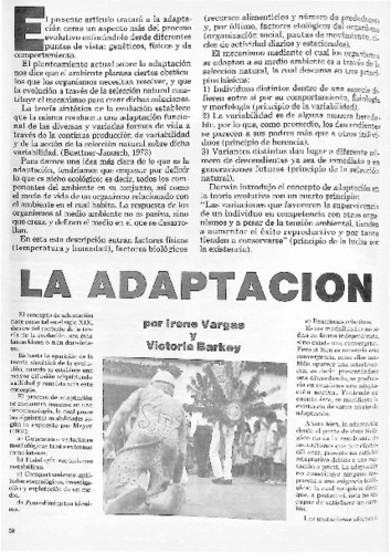 La adaptación