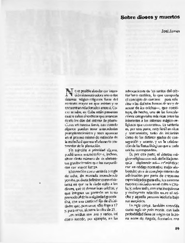 Sobre dioses y muertos