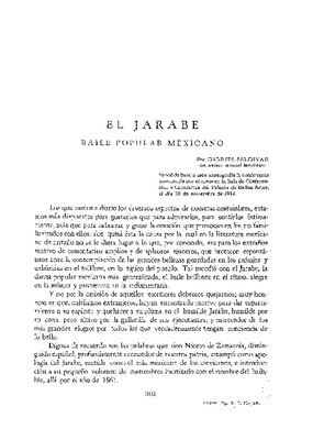 El jarabe, baile popular mexicano.