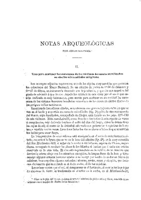 Notas arqueológicas. II.- Vaso para contener los corazones de las víctimas humanas sacrificadas en ciertas solemnidades religiosas.