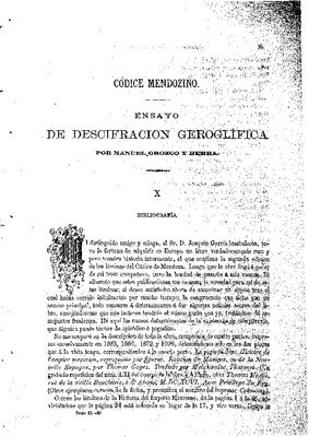 Ensayo de descifración geroglífica. X.- Bibliografía.