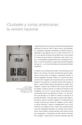 Ciudades y ruinas americanas: la versión nacional