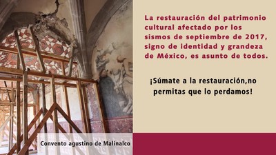 Súmate a la restauración del Patrimonio Cultural