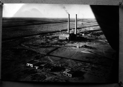 Mina de carbón, vista aérea