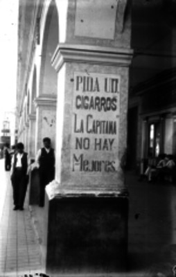 Propaganda comercial de la cigarrera El Buen Tono