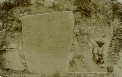 1179. Monte Albán, Oax. Méx. Basement caruings