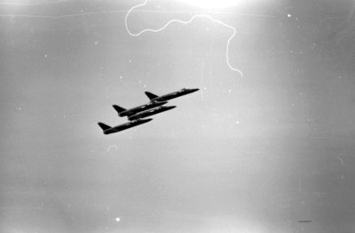 Aviones norteamericanos de Los Ángeles Azules en una exhibición aérea