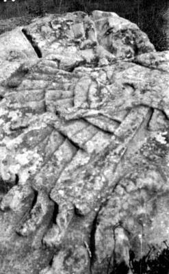 Piedra Chimalli o de los Encantos, detalle, Cuernavaca