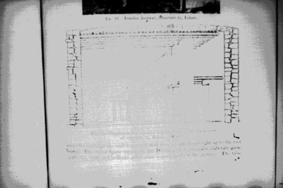 Plano del interior del Santuario en la Estructura 25 de Tulum, reprografía bibliográfica
