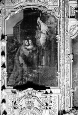 Pintura de un retablo en la Catedral