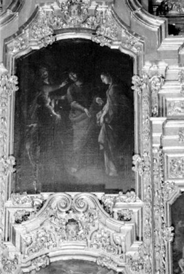 Pintura en el altar de los Reyes