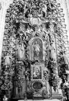 Altar de una iglesia en Taxco