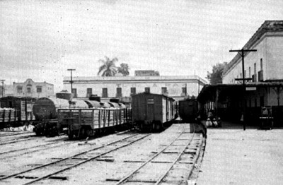 Ferrocarriles en una estación