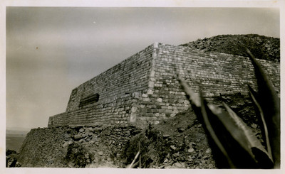Pirámide de Calixtlahuaca en restauración