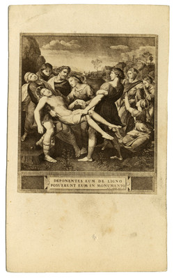 El entierro de Cristo de Rafael Sanzio, reprografía
