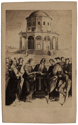Pintura Los desposorios de la Virgen, Raphael, reprografía