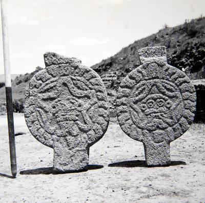 Discos encontrados en las excavaciones