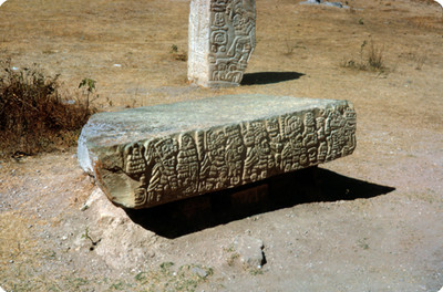 Estela maya, detalle