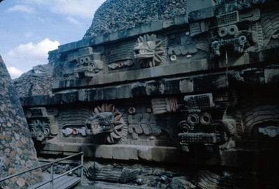 Talud y Tablero del Templo de Quetzalcoatl