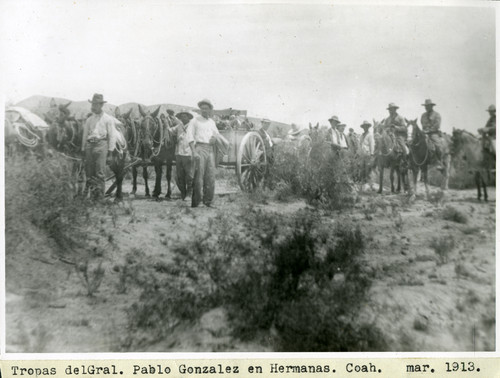 Tropas de Pablo González en Coahuila