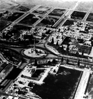 Colunma de la Independencia en Paseo de la Reforma, panorámica
