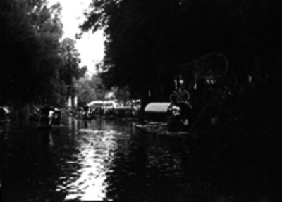 Trajineras en el lago de Xochimilco