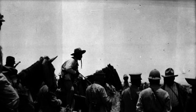 Francisco Villa después de la derrota de los orozquistas en la batalla de Rellano