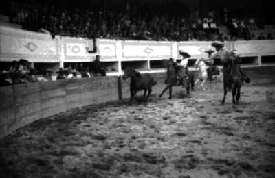 Charro cae de un novillo