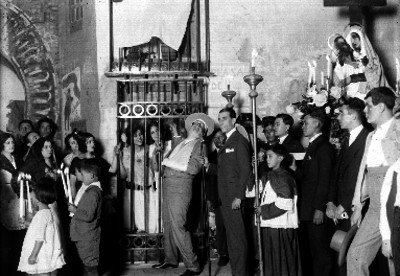 Casimiro Hortas en una obra de teatro