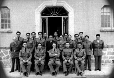 Pilotos de la Fuerza Aérea, retrato de grupo