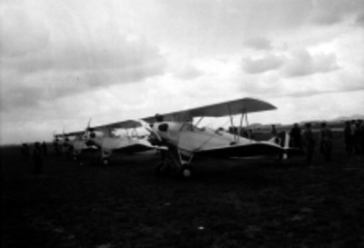 Aviones Fleet de la Fuerza Aérea Mexicana en un puerto aéreo