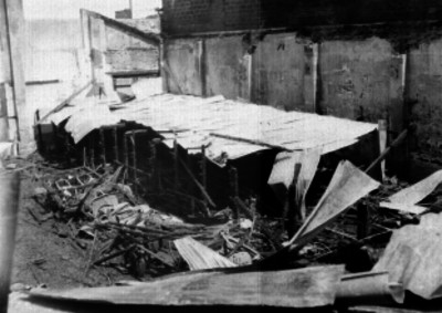 Viviendas de condición humilde desvastadas durante un incendio