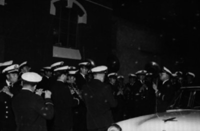 Héctor Meixueiro Alexander y la banda musical de la Marina