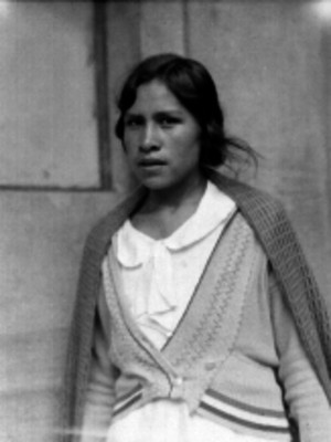 Mujer de condición humilde, retrato