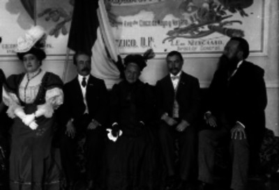 La Nieta de Hidalgo durante un homenaje a su abuelo, retrato